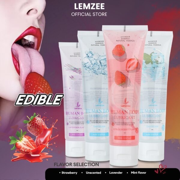 Lemezee Lavender Edible Fruity Healthy Water Based Lubricant 90ML - Image 2