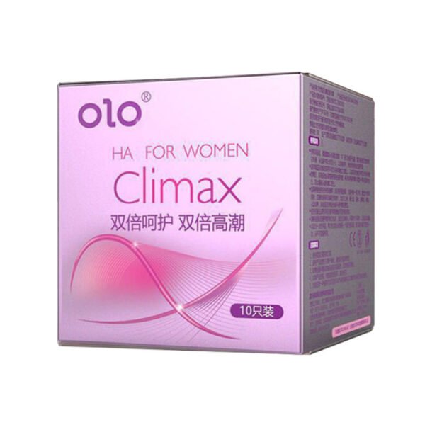 OLO 001 Upgraded Version Condom Climax Anatomic Long Lasting Dotted Hyaluronic Acid 10's