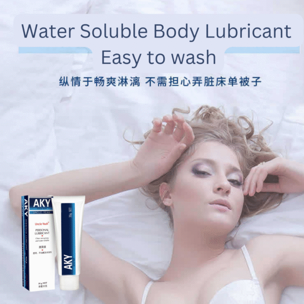 AKY Gel Lubricant Jelly Water Based Soluble Personal Pleasure AKY Lubricant 30g - Image 2