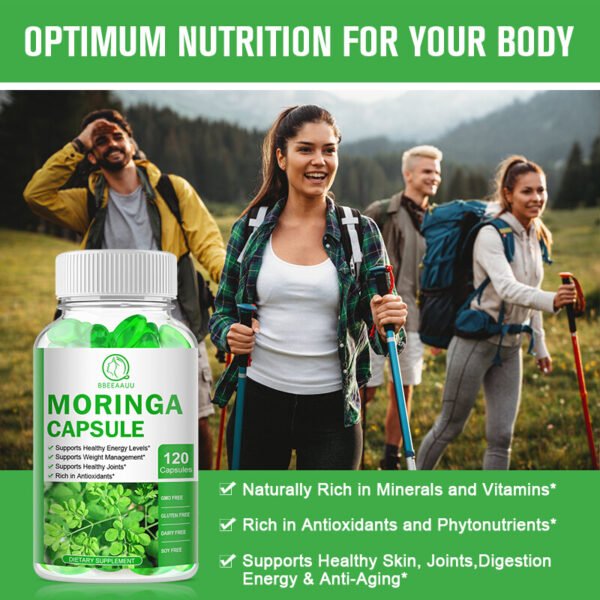 Bbeeaauu Moringa Soft Gel Contains over 92 nutrients and 46 , Immune and Heart Health Supports Healthy Energy Levels and Weight Management 120pcs - Image 4
