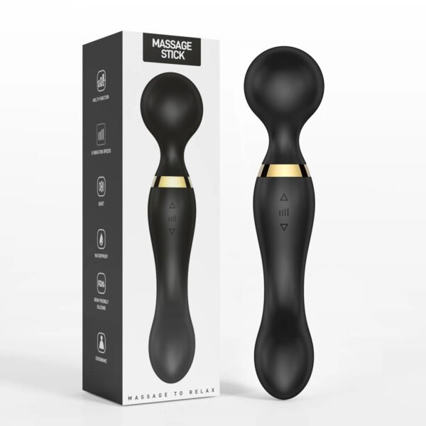 Multi Speed Realistic Rechargeable Neck Body Leg Personal Huge Wand Massager Vibrator For Women