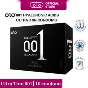 OLO NEO Ultra-Thin 001 Hyaluronic Acid High Quality For All Condoms 10's