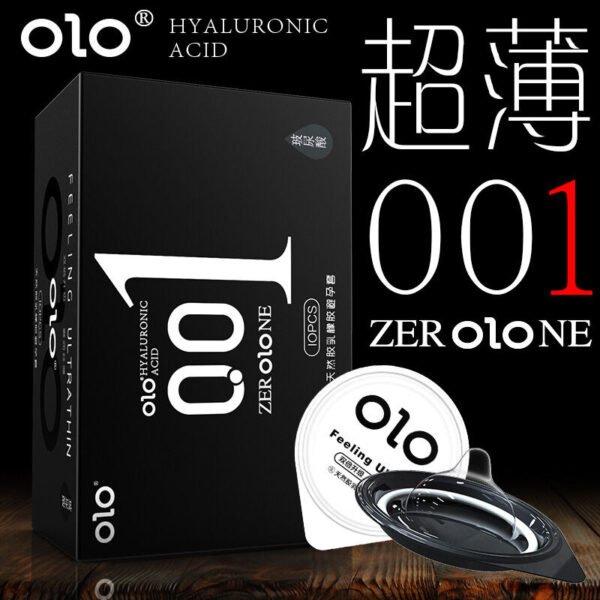 OLO NEO Ultra-Thin 001 Hyaluronic Acid High Quality For All Condoms 10's - Image 3