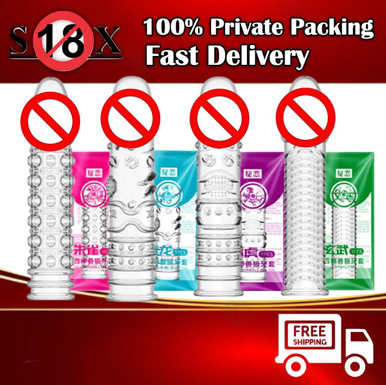 Spike Sleeve Transparent Crystal Sleeve Thorn Sleeve Male Condom SX-167 - Image 2