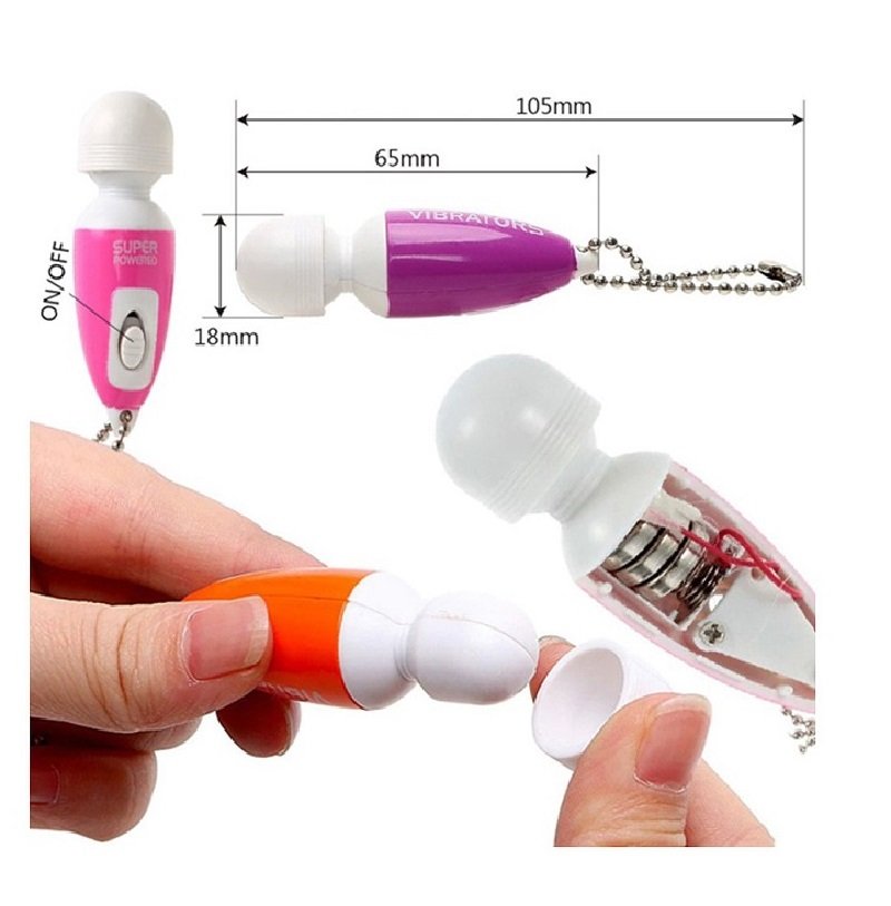 Carry Buckle Mini Wand Vibrator Clitoris Stimulator For Women Sex Toys - Image 3