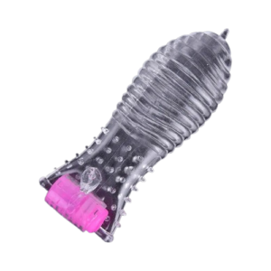 Premium Vibrate Crystal Spike Condom Men Enlarger Sleeve