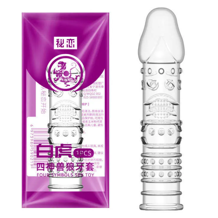 Spike Sleeve Transparent Crystal Sleeve Thorn Sleeve Male Condom SX-166